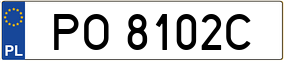Truck License Plate